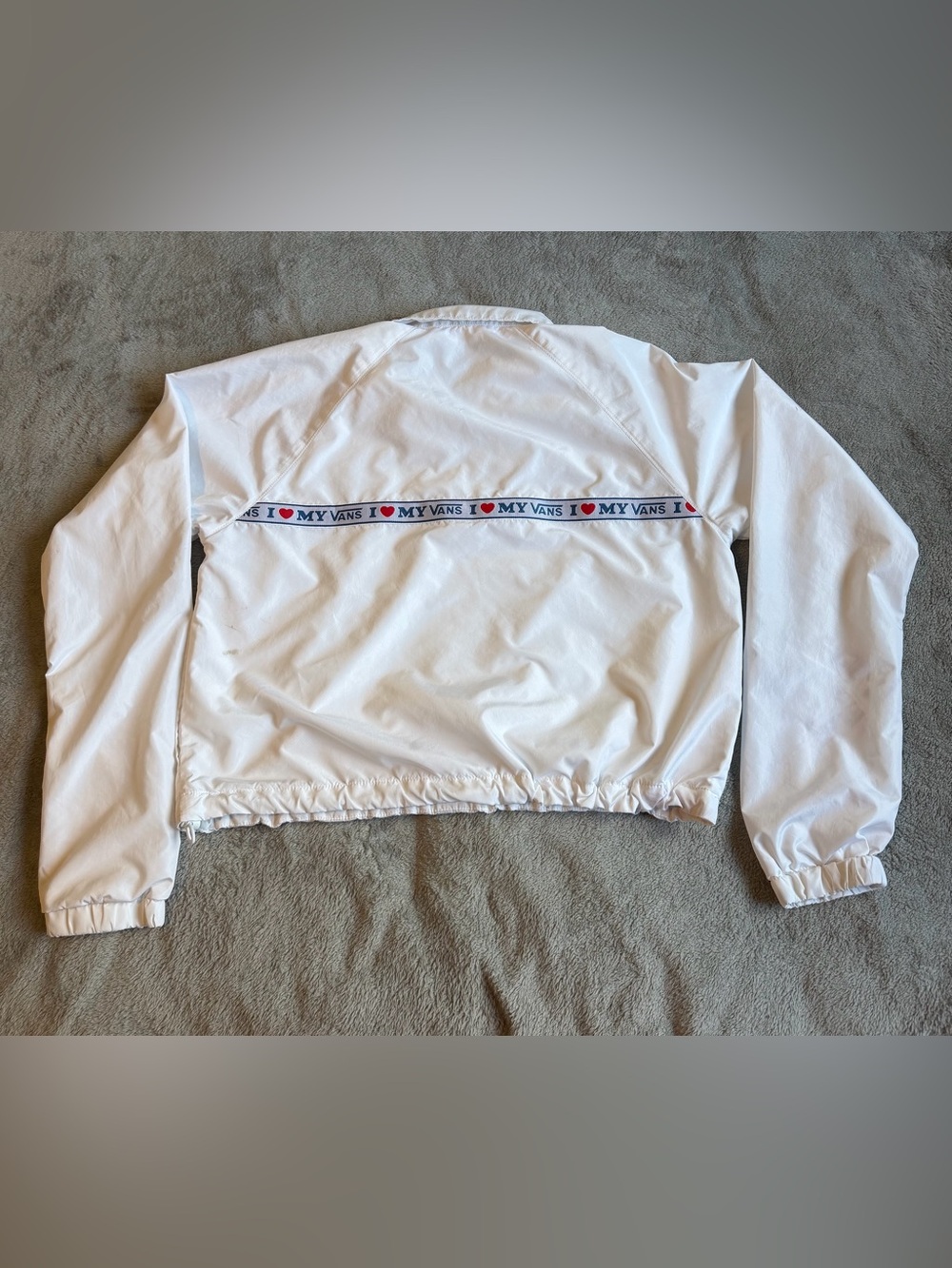 Vans “I Love My Vans” Quarter Zip Pullover Jacket Size Small
